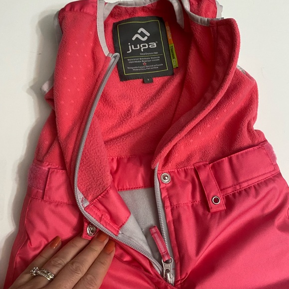 JUPA bib snow pants kids girls size 3T pink - Picture 12 of 16